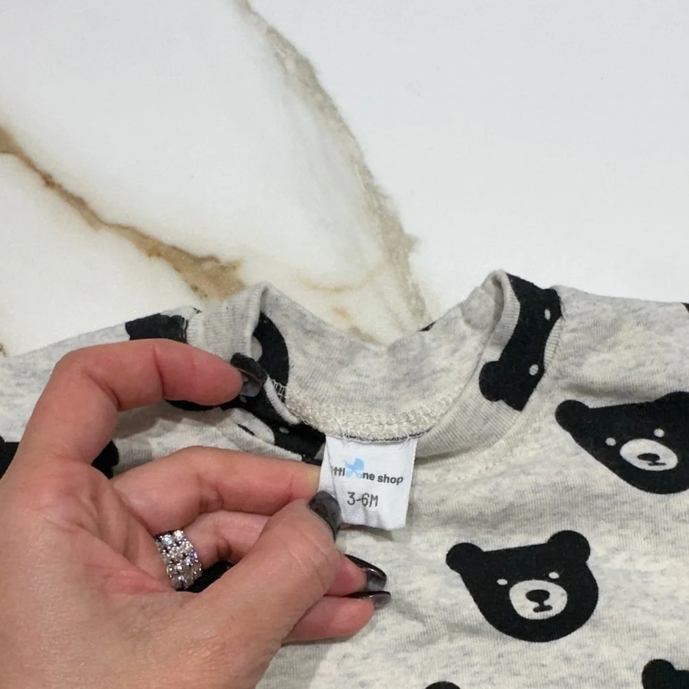Little One Shop Cozy Bear Print Kids Pajamas